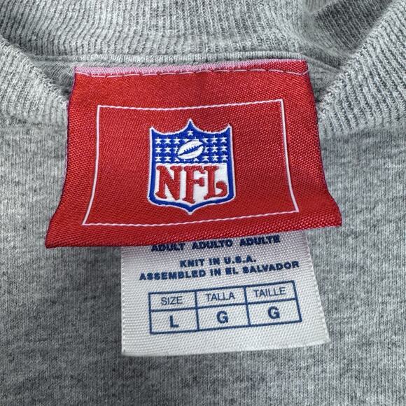 VINT Y2K NFL Green Bay Packers long Sleeve T-Shirt Gray Logo Football Size Large - Picture 6 of 7